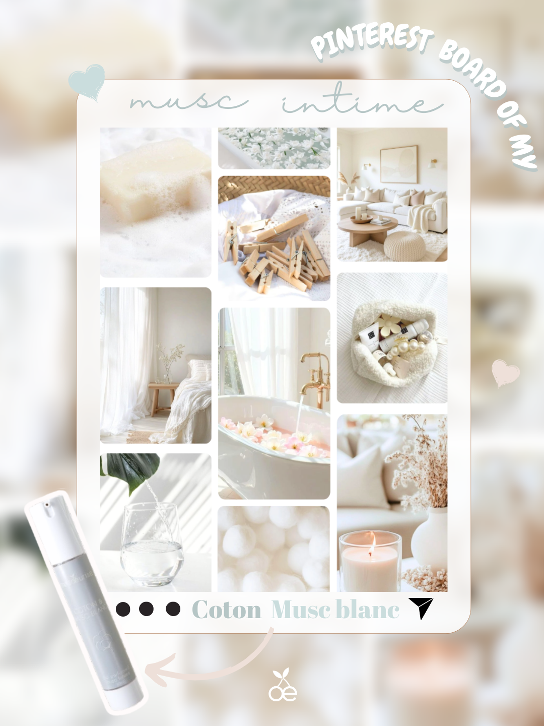 musc intime coton musc blanc